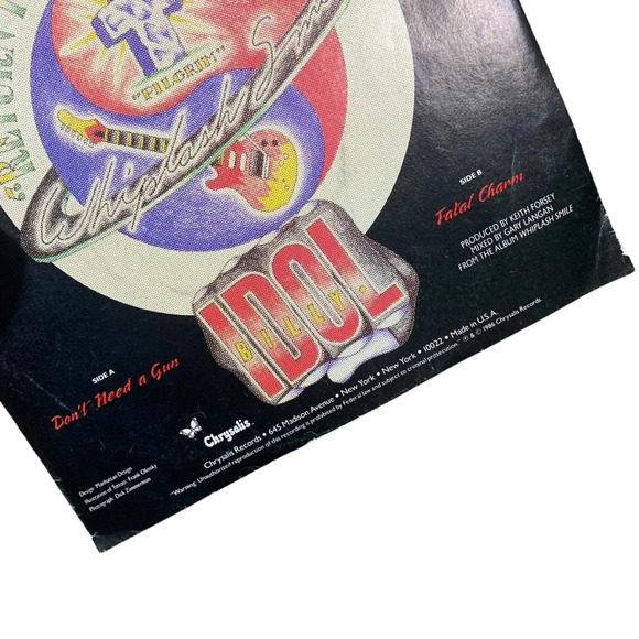 Vintage Billy Idol- Don’t Need a Gun 7” Single Vinyl - Picture 5 of 12